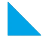 Panda Eva Pano Üçgen 44x25 Turkuaz Mavi - 1