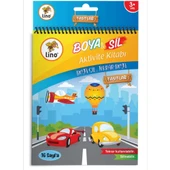 Lino Boyama Kitabı Boya & Sil Aktivite Araçlar Silinebilir BS-1001 - 1