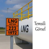 Metal 40x30 cm Levha (1 Çift) 223-1972 Metan Soğutulmuş Sıvı LNG Doğal Gaz Tehlikeli Madde Uyarısı thumbnail 4