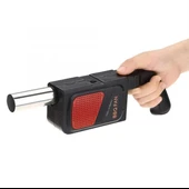Barbekü Hava Fanı, Pilli Mangal Vantilatörü ve Taşınabilir Elektrikli Barbekü Fanı, Hava Üfleyici, Elektrikli Barbekü Fanı, Dış Mekan, Kamp, Yemek Pişirme, Piknik Için - 5