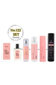 122 Kadın Parfüm Set ( Parfüm - Saç Parfümü - Bodymist - Deodorant - Duş Jeli ) - Mnms122setduş2 - 1
