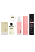 122 Kadın Parfüm Set ( Parfüm - Bodymist - Deodorant - Duş Jeli ) - Mnms122setduş - 3