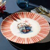 GÜRAL PORSELEN Mare 6 Parça 20 Cm Pasta Tabağı 5534 thumbnail 2