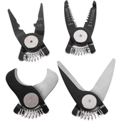 Çok Uçlu Pense, 5in1 Çok Fonksiyonlu Değiştirilebilir Kafa Pense Seti Çelik Tel Pense Mengene Sıyırma Pense Seti Elektrikçi için Çok amaçlı Elektronik Bakım Aletleri thumbnail 2