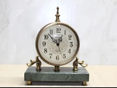 Periboia Mermer Tabanlı Masaüstü Saat - 1