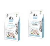Care Senstive Ringa Balığı Ve Böcekli ,Beslenme Alerjisi Önleyici Kedi Maması 2 Kg X 2 =4 Kg - 1
