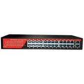 EZCOOL EZ-24PSF 24 PORT 24xFE+2xGE GİGABİT POE SWİTCH 320W - 1
