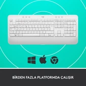 LOGITECH K650 TAM BOYUTLU KABLOSUZ TÜRKÇE Q KLAVYE BEYAZ 920-010973 - 5