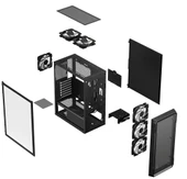 FRISBY FC-9480G 600W 80+ BRONZE 4X RGB MESH GAMING - 3