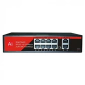 EZCOOL EZ-08PSF 8 PORT 8xFE+2xGE GİGABİT POE SWİTCH 120W - 2