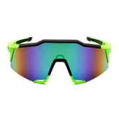 XBYC G4681 %100 Bisiklet Sürüş Gözlüğü Polarize Cam Yarı Çerçevesiz Spor Gözlüğü UV400 Lens Yeşil - 2