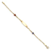 925 Ayar Gümüş Uğurböceği ve Nazar Boncuklu Bebek Bilekliği - BPC00107 thumbnail 5