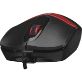Everst SM-220 USB 1200DPI 3D Optik Kablolu Mouse Siyah-Kırmızı thumbnail 3