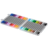 Bruno Visconti Brush Pen Sketch&Art Çift Uçlu Keçeli Kalem 24 Renk 22-0083 - 1