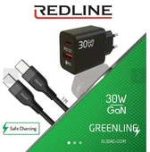 Redline Gl-35w-Cc Black Chargee Şarj Başlığı Ve Kablo Set Usb + Type-C To Type-C - 1