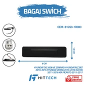 Hyundai i20 uyumlu bagaj açma düğmesi switchi thumbnail 1