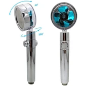 360 Derece Dönebilen Pervaneli Turbo Tazyikli Duş Başlığı thumbnail 3