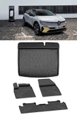 Sahler Renault Megane E-Tech 2022 Sonrası 4.5D Paspas 3D Rizline Bagaj Havuzu thumbnail 1