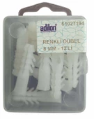 ADİLON RENKLİ DÜBEL  8 MM-12'Lİ - 1