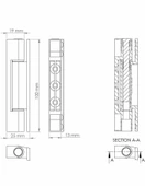 ADİLON PVC MENTEŞESİ 100 MM.BEYAZ - 2