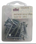 ADİLON MATKAP UÇLU VİDA 3,9 X 32-15'Lİ - 2