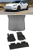 Sahler Tesla Model Y 2019-2024 4.5D Paspas 3D Bagaj Havuzu Set - 1