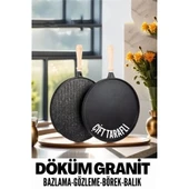 Çift Taraflı Döküm Granit Gözleme Bazlama Tavası thumbnail 1