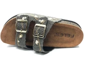 Feles Çift Toka Mantar Taban Taş Detaylı Kadın Terlik thumbnail 7