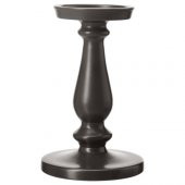 Şamdan Koyu Gri Renk IKEA 21 Cm Mumluk Dekoratif Şamdan thumbnail 1