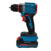 Catpower Darbeli CAT1025 Akülü Kömürsüz Matkap Vidalama Çift Akülü Çantalı 10MM 20V 2.0AH thumbnail 3