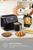 Karaca Air Pro Cook Duo Tandır XXXL 8 lt Black Silver Yağsız Fritöz Outlet thumbnail 4