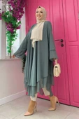 Kat Detaylı Tunik 3988 Mint thumbnail 2