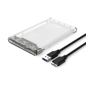 Netac 2.5" Şeffaf Disk Kutusu Sata to USB 3.0 HDD - NT07WH11-30B0 - 7
