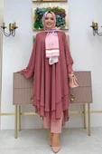 Kat Detaylı Tunik 3988 Gül Kurusu thumbnail 1