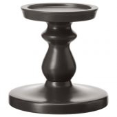 Şamdan Koyu Gri Renk IKEA 13 Cm Mumluk Dekoratif Şamdan - 1