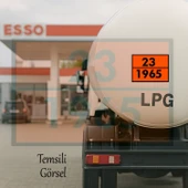 Metal 40x30 cm Levha (1 Çift ) 23-1965 Tehlikeli Madde Uyarısı LPG Tankeri Taşıma Depolama Petrol - 4