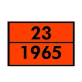 Metal 40x30 cm Levha (1 Çift ) 23-1965 Tehlikeli Madde Uyarısı LPG Tankeri Taşıma Depolama Petrol - 1