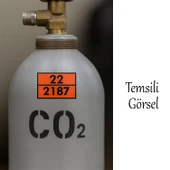 Metal 40x30 cm Levha (1 Çift) 22-2187 Tehlikeli Madde Uyarısı Karbondioksit Gaz Taşıma Depolama thumbnail 4