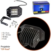 BEYAZLED Off ROAD GÖMME SİS FARI Farı PROJEKTÖR 6 LED 10-30V 18W - 5