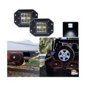 BEYAZLED Off ROAD GÖMME SİS FARI Farı PROJEKTÖR 6 LED 10-30V 18W - 3