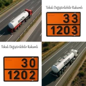Metal 40x30 cm Tokalı Levha (1 Adet) 33-1203 ve 30-1202 Değiştirilebilir Rakamlı Tehlikeli Madde thumbnail 5
