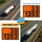 Metal 40x30 cm Tokalı Levha (1 Adet) 33-1203 ve 30-1202 Değiştirilebilir Rakamlı Tehlikeli Madde thumbnail 3
