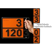 Metal 40x30 cm Tokalı Levha (1 Adet) 33-1203 ve 30-1202 Değiştirilebilir Rakamlı Tehlikeli Madde thumbnail 2