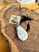 Markazit Taşlı Havlit Doğal Taş Kolye - 1