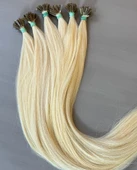 Mikro Kaynak Professional %100 İnsan Saçı Platin (0.6 gr) 80 cm Keratinleri 8 Ton MK707 - 3