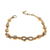 Antik Bakır Renk Sonsuzluk Su Yolu Bileklik thumbnail 1