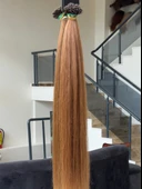 Hairpim Mikro Kaynak Professional (0.8 Gr) Açık Kumral 50 Adet 70 Cm Yeni Nesil Kaynak Saç MK717 - 2