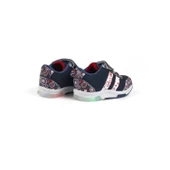 Unisex Bebe Lacivert Desenli Işıklı Cırtlı Sneaker Günlük Spor Ayakkabı - 2