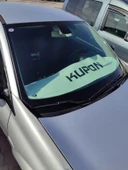 Kupon Baskılı Oto Göğüs HAVLUSU Örtüsü Beyaz - 1