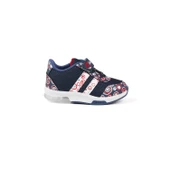 Unisex Bebe Lacivert Desenli Işıklı Cırtlı Sneaker Günlük Spor Ayakkabı - 3
